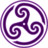 Purple Wheeled Triskelion 2 Icon